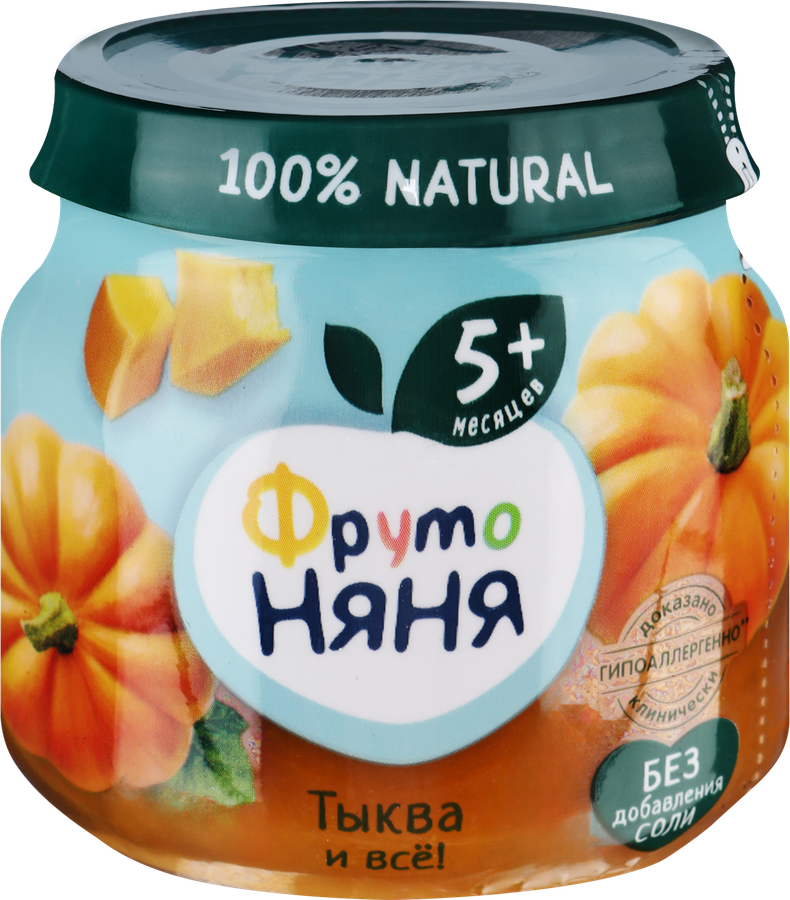 Пюре овощное ФРУТОНЯНЯ Тыква, с 5 месяцев, 80г, превью