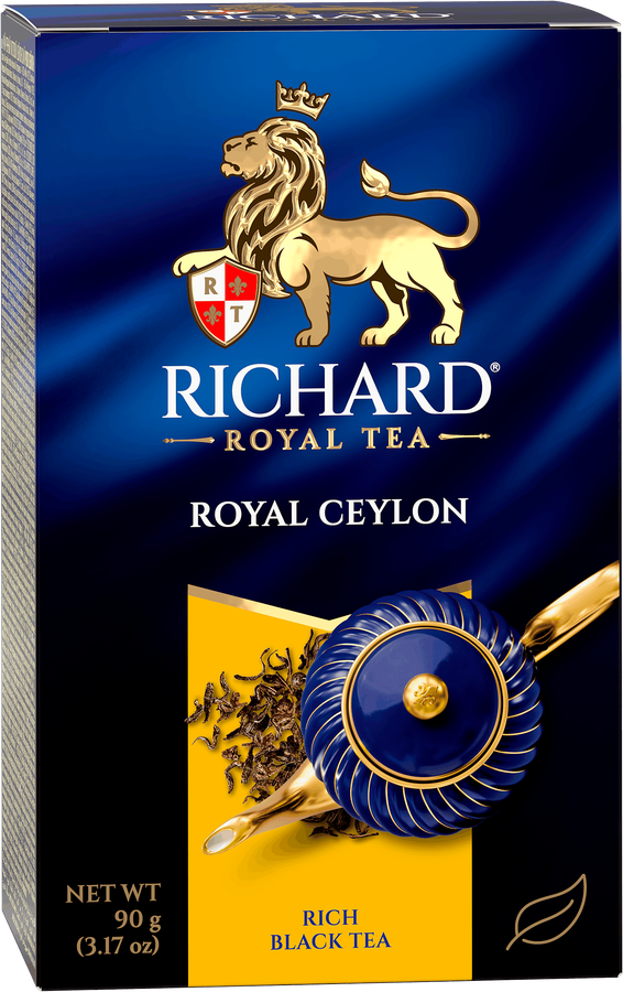 Чай черный RICHARD Royal Ceylon Цейлонский листовой, 90г, превью