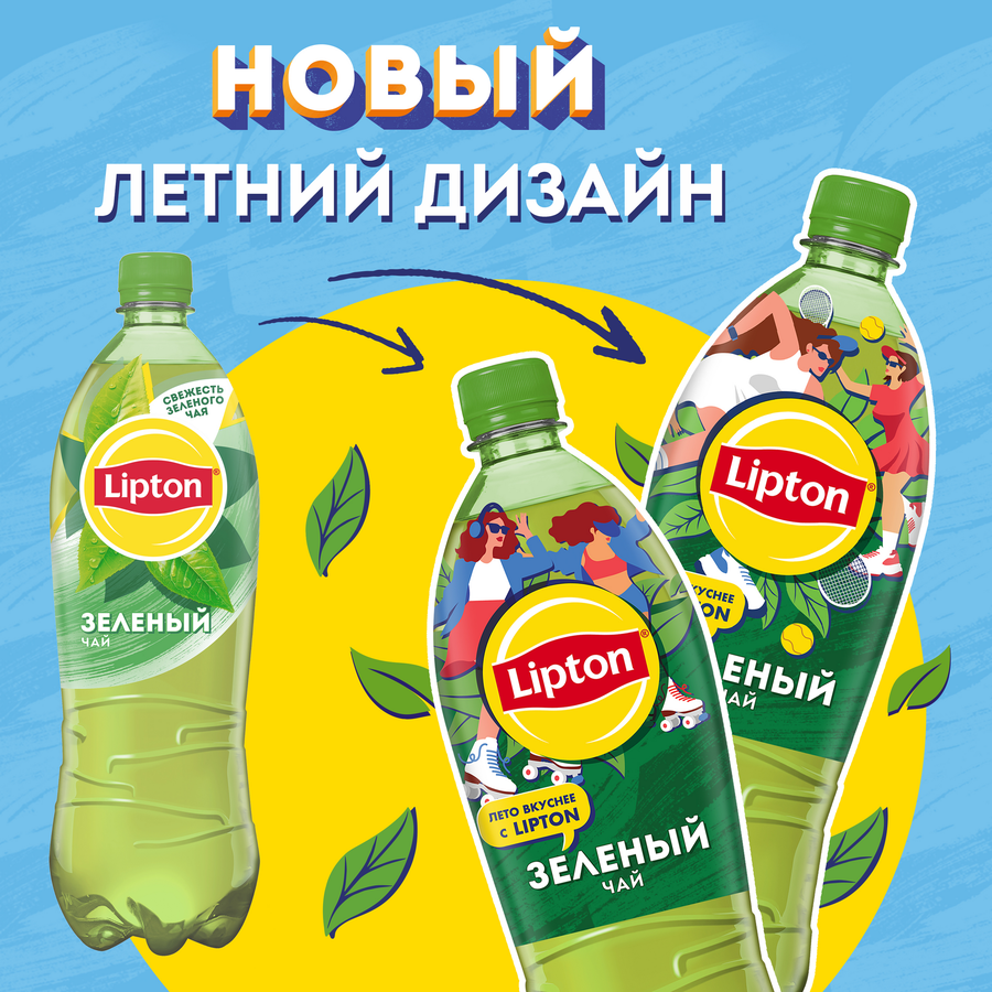 Напиток LIPTON Холодный зеленый чай негазированный, 1л, предпросмотр