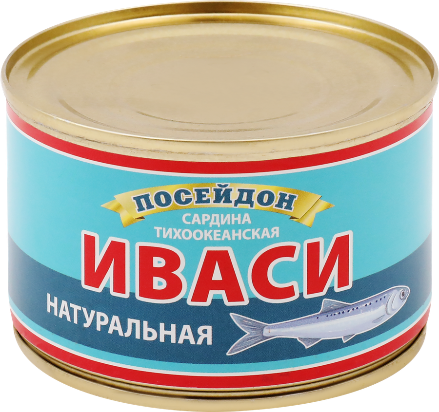 Сардина ПОСЕЙДОН в масле, 230г, предпросмотр