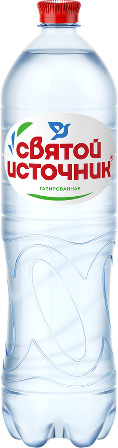 Вода питьевая СВЯТОЙ ИСТОЧНИК газированная, 1.5л, предпросмотр