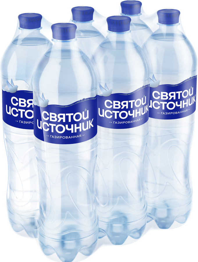 Вода питьевая СВЯТОЙ ИСТОЧНИК газированная, 1.5л, предпросмотр
