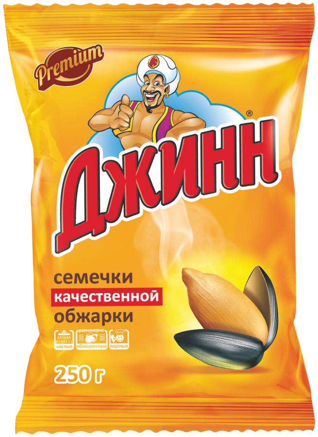 Семечки подсолнечника ДЖИНН жареные, 250г, предпросмотр