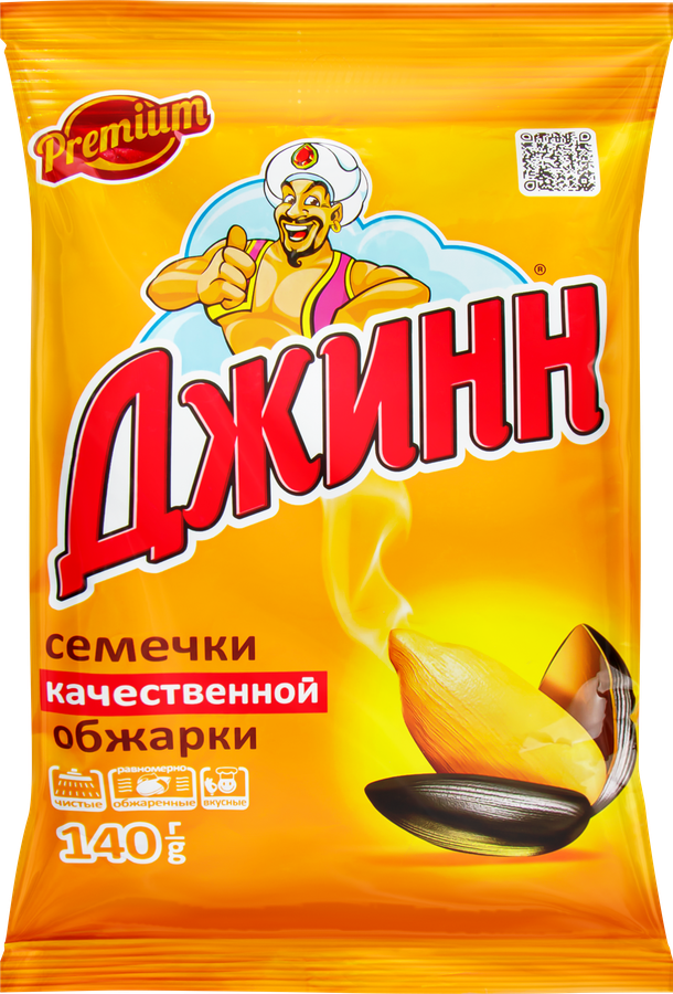 Семечки подсолнечника ДЖИНН жареные, 140г, предпросмотр