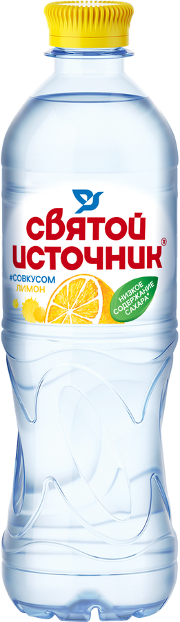 Напиток СВЯТОЙ ИСТОЧНИК природная вода + лимон негазированный, 0.5л, предпросмотр