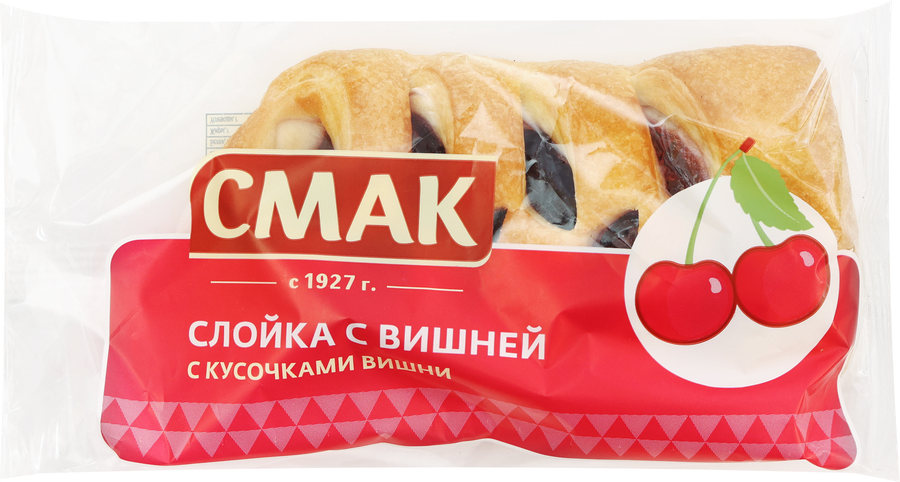 Слойка СМАК с вишней, 90г, превью