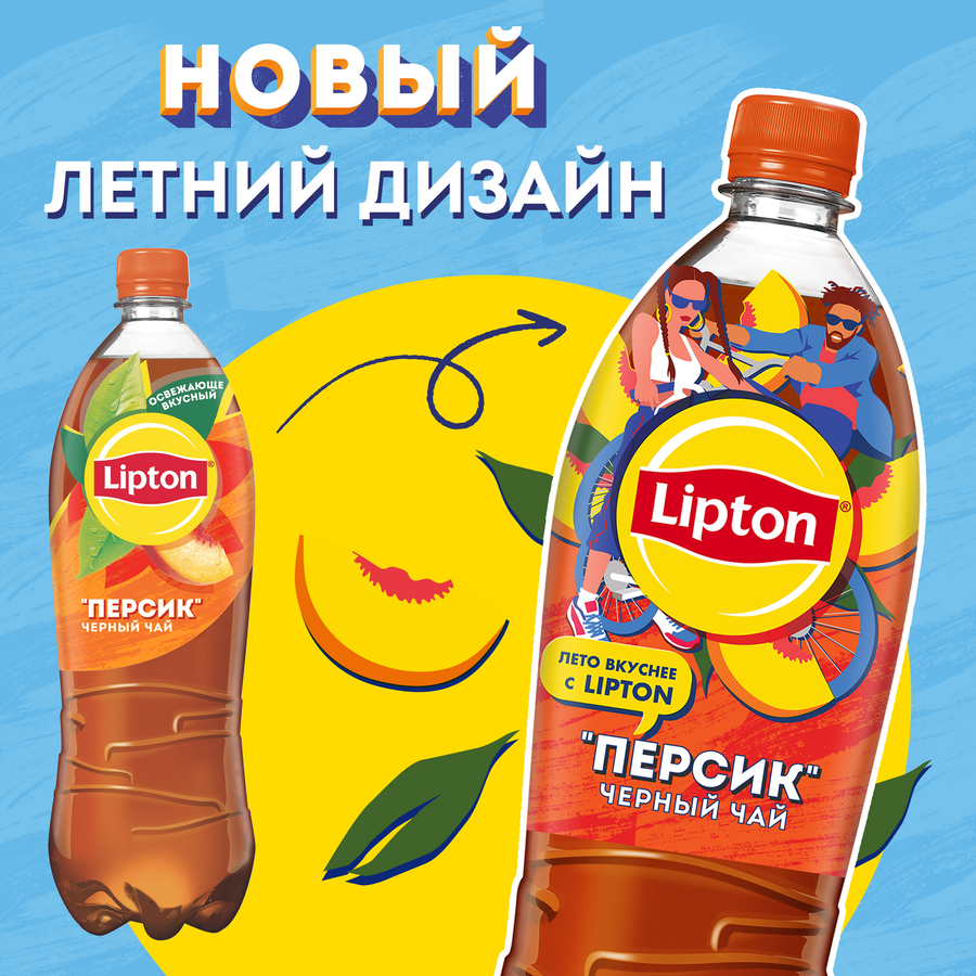 Напиток LIPTON Освежающий чай со вкусом персика негазированный, 1л, превью