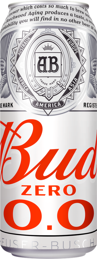 Напиток пивной светлый безалкогольный BUD светлый пастеризованный, не более 0,5%, ж/б, 0.45л, превью