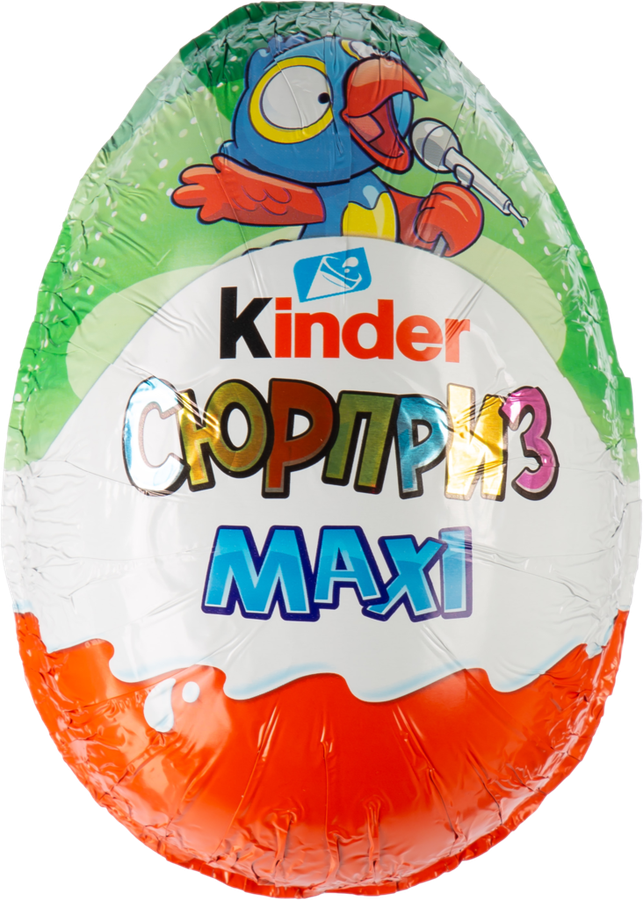 Яйцо шоколадное KINDER СЮРПРИЗ UOVO MAXI с игрушкой, 107г, превью