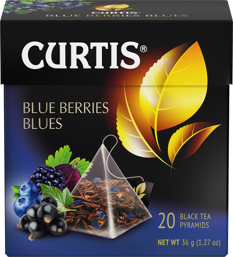 Чай черный CURTIS Ягодный Блюз с ароматом ягод, 20пак, превью