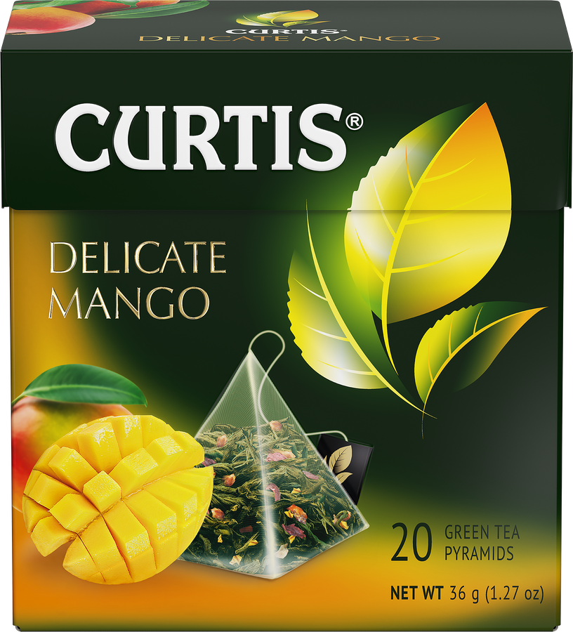 Чай зеленый CURTIS Нежный манго, 20пир, превью