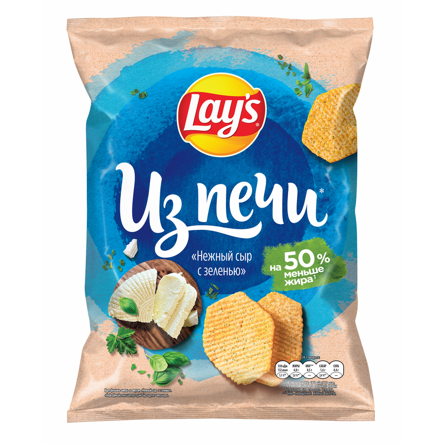 Чипсы картофельные LAY'S Нежный сыр с зеленью, 85г, превью