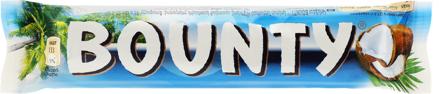 Батончик шоколадный BOUNTY Молочный, 55г, предпросмотр