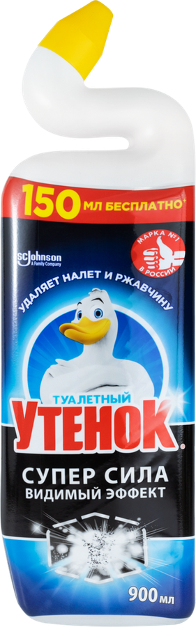 Средство для чистки унитаза ТУАЛЕТНЫЙ УТЕНОК Видимый Эффект, 900мл, предпросмотр