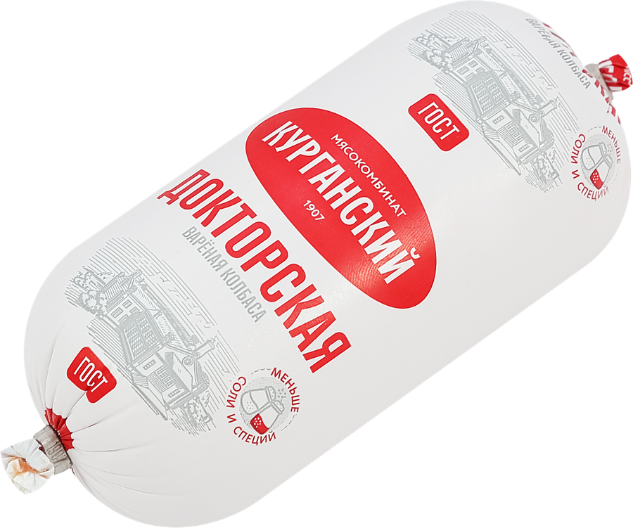 Колбаса вареная МК КУРГАНСКИЙ СТАНДАРТ Докторская, категория А, ГОСТ, 500г, предпросмотр