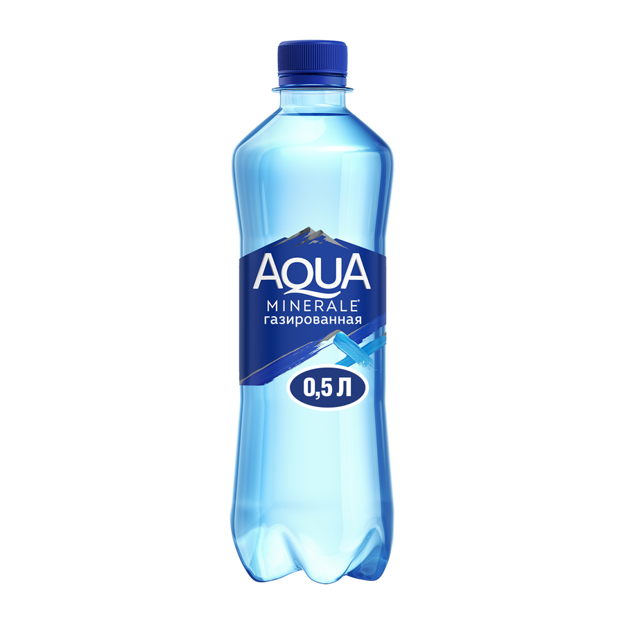 Вода питьевая AQUA MINERALE газированная вода, 0.5л, предпросмотр