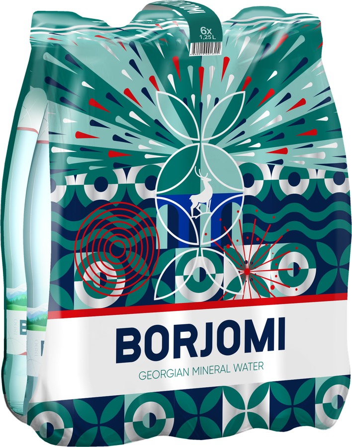 Вода минеральная BORJOMI природная газированная, 1.25л, превью