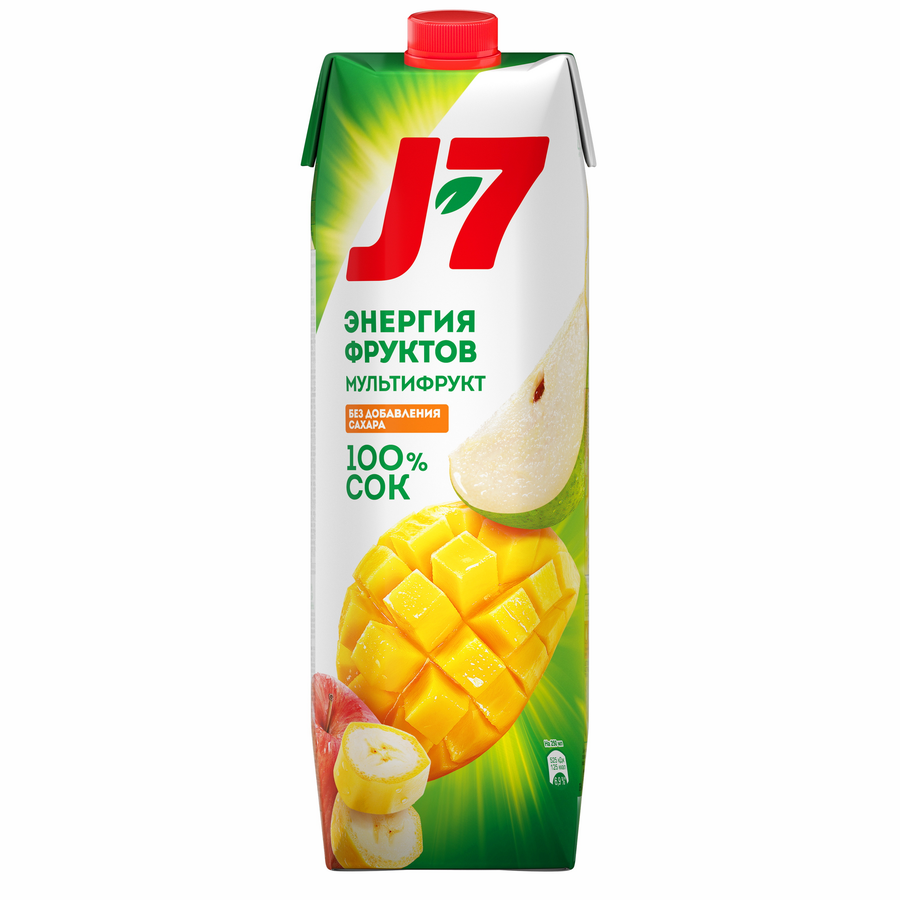 Сок J7 Мультифруктовый с мякотью, 0.97л, превью