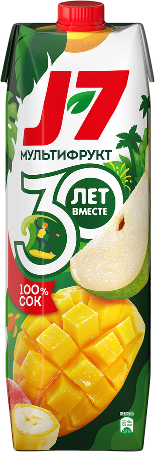 Сок J7 Мультифруктовый с мякотью, 0.97л, предпросмотр