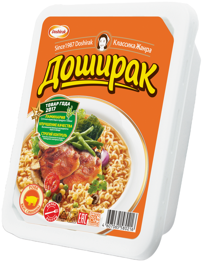 Лапша ДОШИРАК со вкусом свинины, 90г, превью