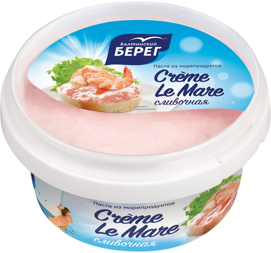 Паста из морепродуктов БАЛТИЙСКИЙ БЕРЕГ Creme le Mare сливочная, 150г, предпросмотр