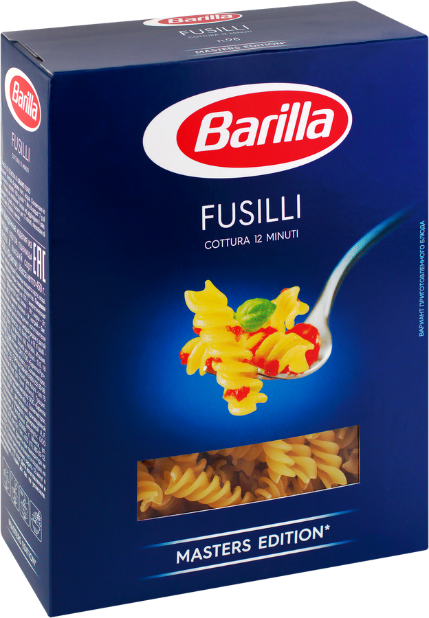 Макароны BARILLA Fusilli n.98 из твердых сортов пшеницы группа А высший сорт, 450г, предпросмотр