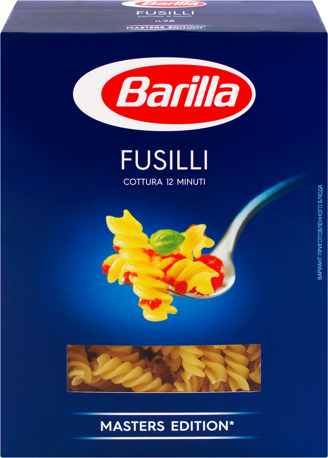 Макароны BARILLA Fusilli n.98 из твердых сортов пшеницы группа А высший сорт, 450г, предпросмотр