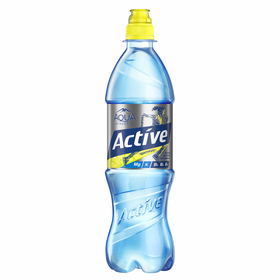 Вода питьевая AQUA MINERALE Active Цитрус негазированная, 0.5л, превью
