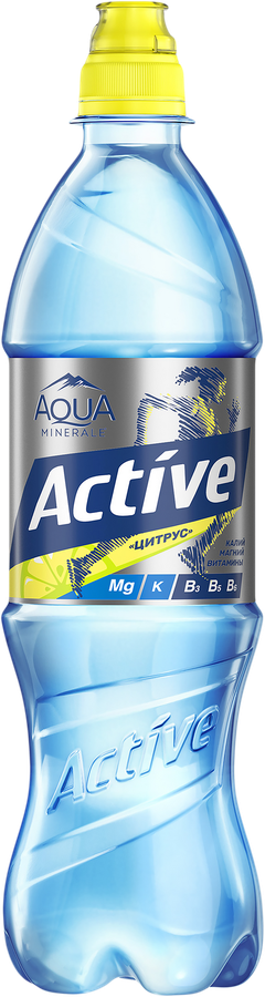 Вода питьевая AQUA MINERALE Active Цитрус негазированная, 0.5л, предпросмотр