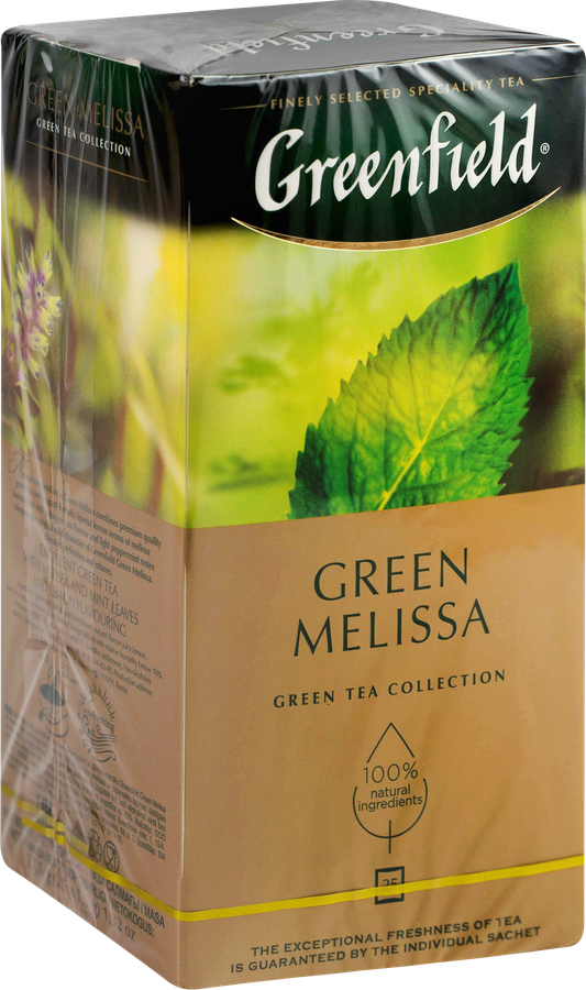 Чай зеленый GREENFIELD Green Melissa, 25пак, предпросмотр