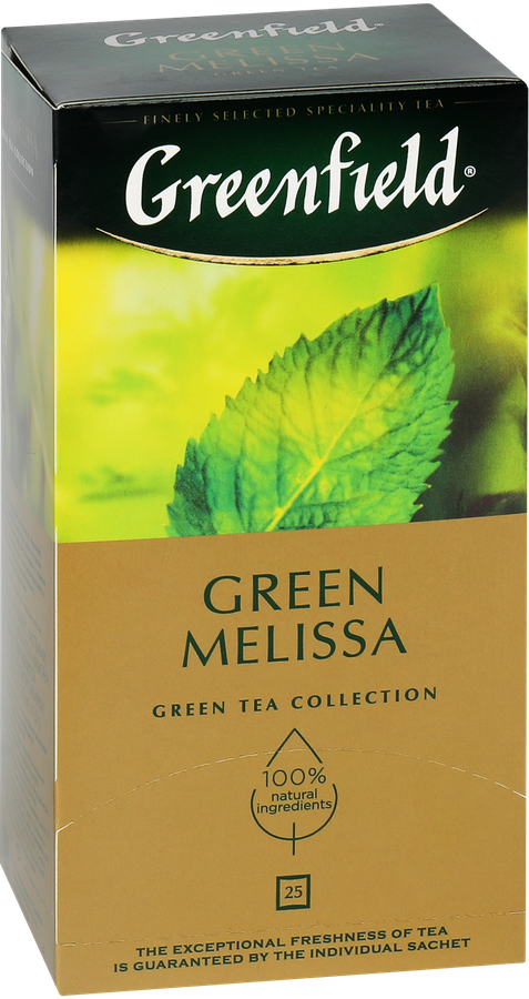 Чай зеленый GREENFIELD Green Melissa, 25пак, предпросмотр