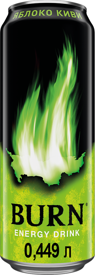 Напиток BURN Apple Kiwi сильногазированный, 0.449л, превью