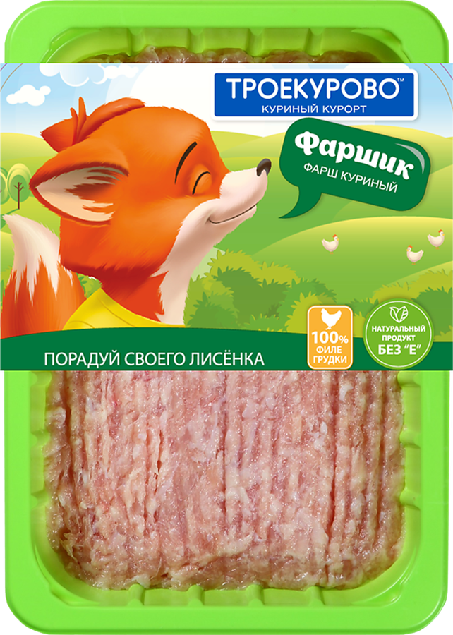 Фарш из филе куриной грудки ТРОЕКУРОВО Фаршик, 450г, превью