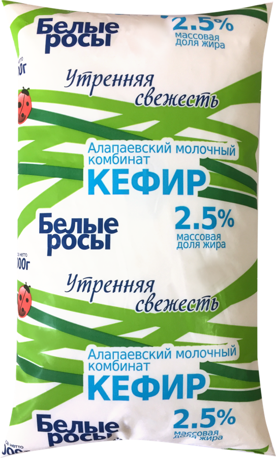 Кефир БЕЛЫЕ РОСЫ 2,5%, без змж, 1000г, предпросмотр