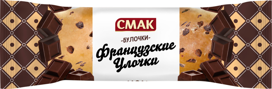 Бриошь СМАК Французские улочки с кусочками шоколада, 30г, предпросмотр
