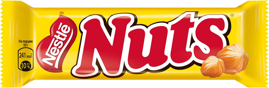 Батончик шоколадный NUTS, 50г, превью