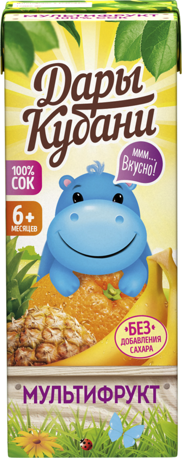 Сок ДАРЫ КУБАНИ Мультифрукт, с 6 месяцев, 200мл, предпросмотр
