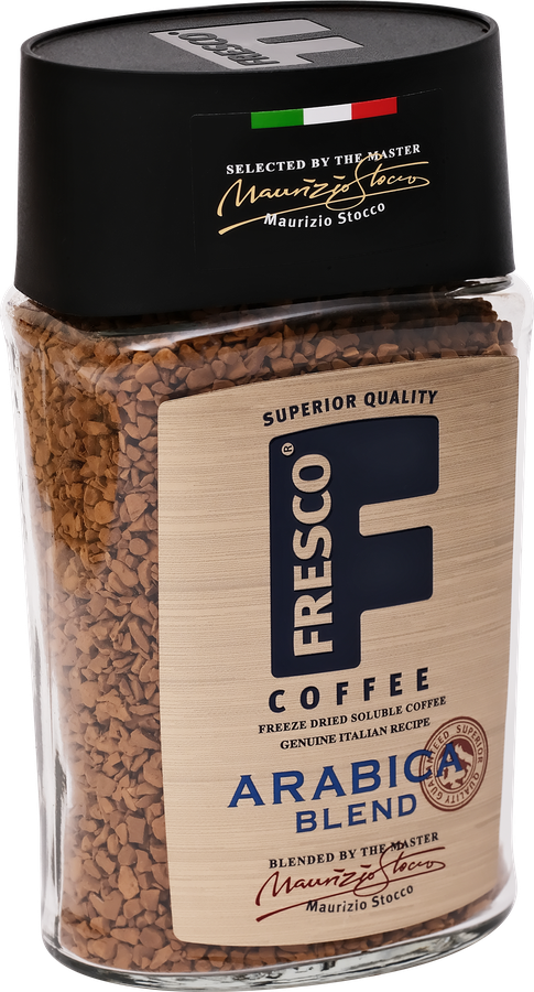 Кофе растворимый FRESCO Arabica Blend натуральный сублимированный, ст/б, 100г, превью