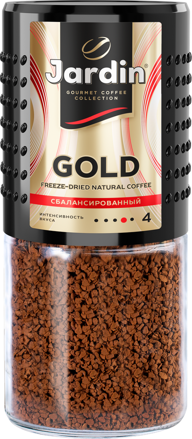 Кофе растворимый JARDIN Gold натуральный сублимированный, 190г, предпросмотр