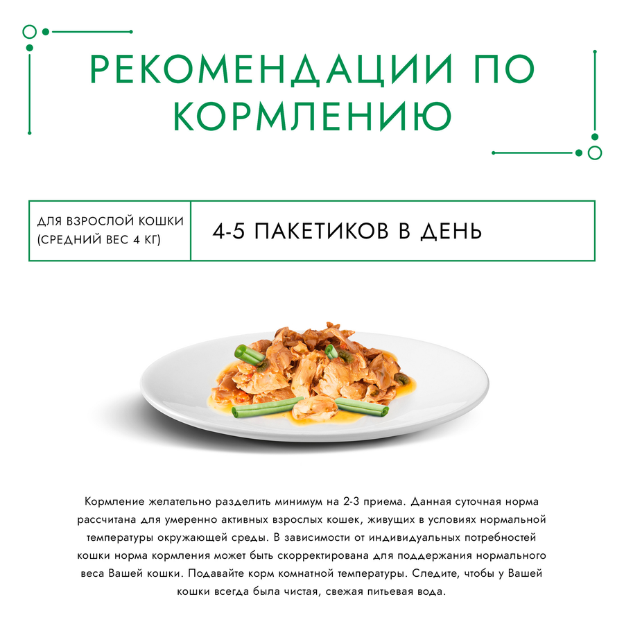 Корм консервированный для взрослых кошек ГУРМЭ Натуральные рецепты Лосось-гриль с зеленой фасолью, 75г, превью