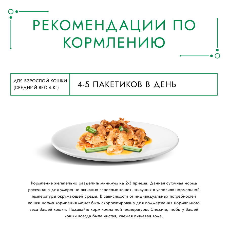Корм консервированный для взрослых кошек ГУРМЭ Натуральные рецепты Лосось-гриль с зеленой фасолью, 75г, превью