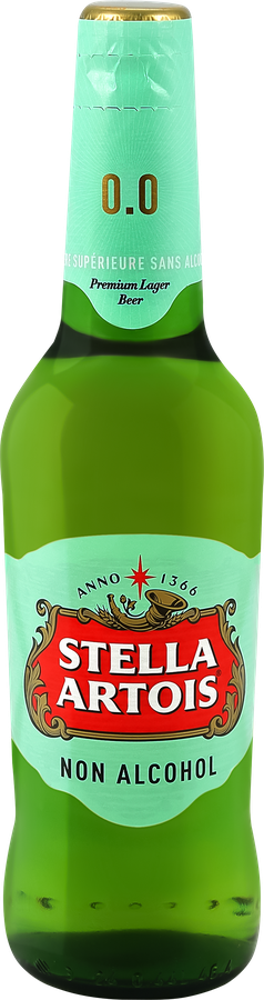 Пиво светлое безалкогольное STELLA ARTOIS фильтрованное пастеризованное, не более 0,5%, 0.44л, предпросмотр