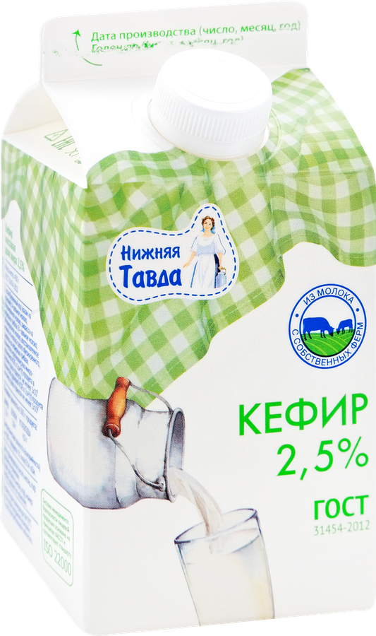 Кефир НИЖНЯЯ ТАВДА 2,5%, без змж, 450г, превью