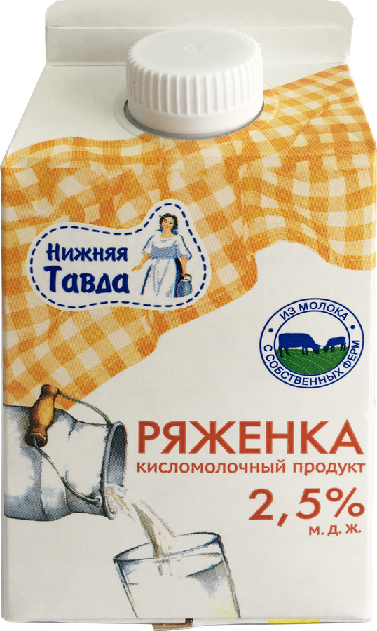 Ряженка НИЖНЯЯ ТАВДА 2,5%, без змж, 450г, предпросмотр