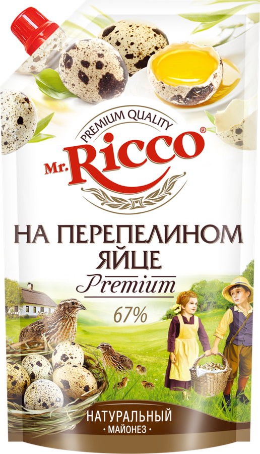 Майонез MR.RICCO на перепелином яйце 67%, 400мл, предпросмотр