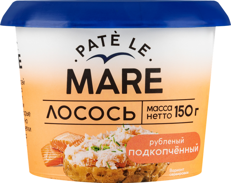 Лосось рубленый БАЛТИЙСКИЙ БЕРЕГ Pate Le Mare подкопченный,150г, предпросмотр