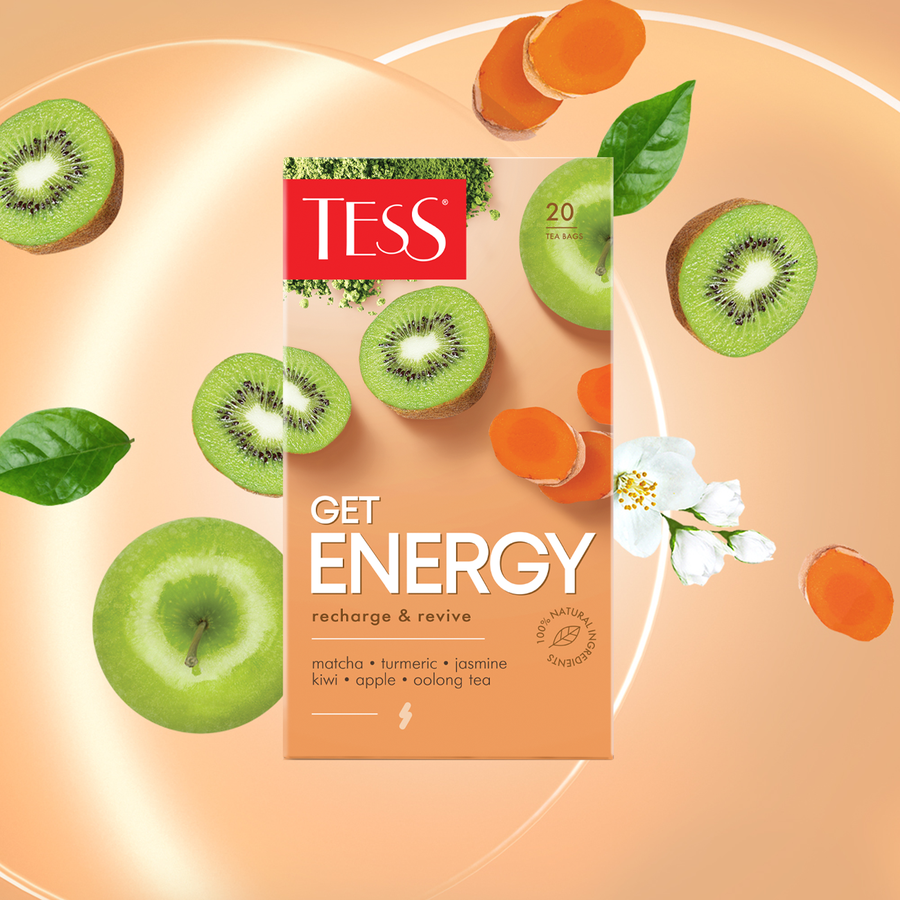 Чай зеленый TESS Get Energy оолонг байховый, 20пак, превью