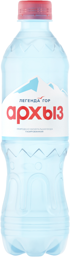 Вода минеральная ЛЕГЕНДА ГОР АРХЫЗ природная столовая газированная, 0.5л, предпросмотр