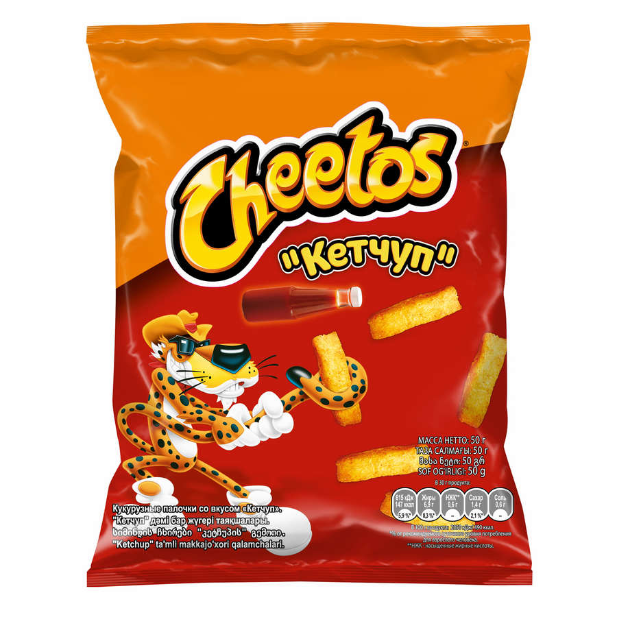 Снеки кукурузные CHEETOS Кетчуп, 50г, предпросмотр