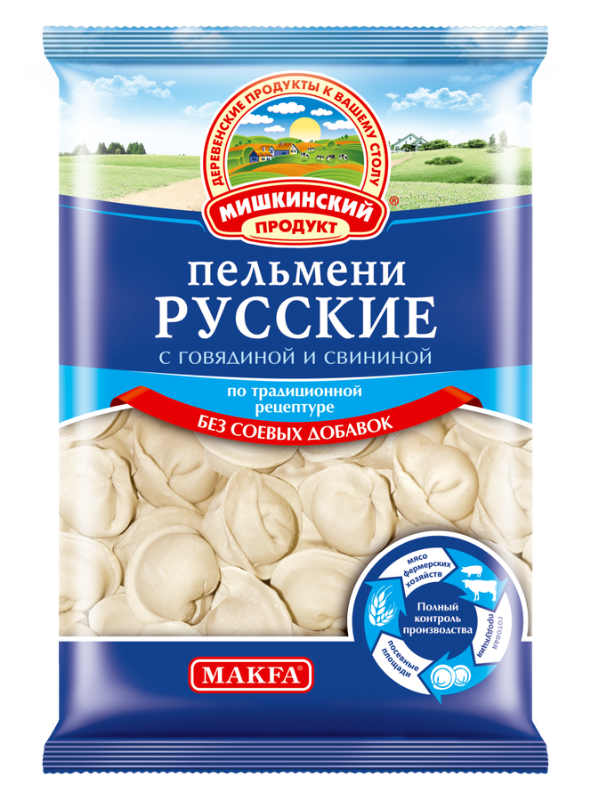 Пельмени МИШКИНСКИЙ ПРОДУКТ Русские, 700г, предпросмотр